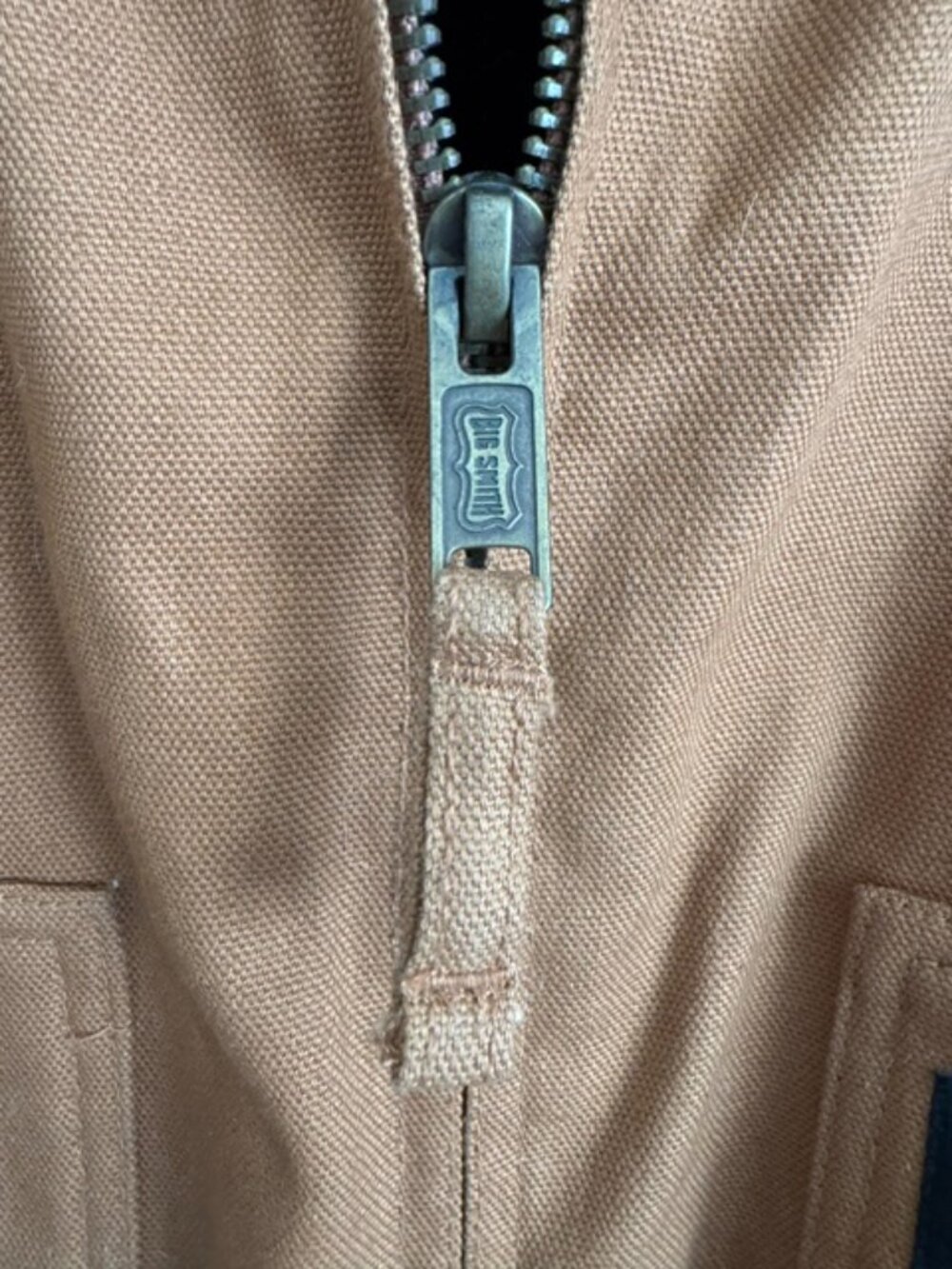 Vintage Big Smith Hooded Duck Canvas Insulated Jacket 2XL Reg Brown - Picture 13 of 14
